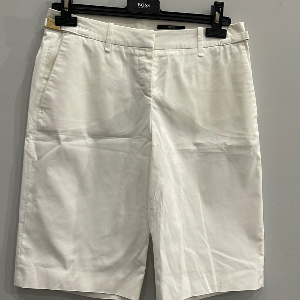 White Hugo boss shorts